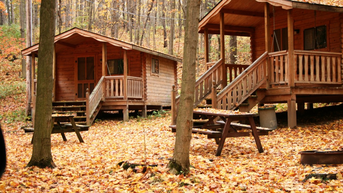 Colors all Around! Fun Fall Cabins at Pope Haven Campground!